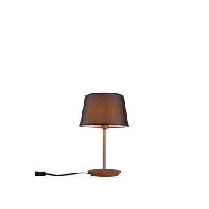 Abajur 1 Lâmpada Slim Diam 17cm E27 Castanho Madelustre
