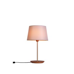 Abajur 1 Lâmpada Diam 25cm E27 Castanho Madelustre