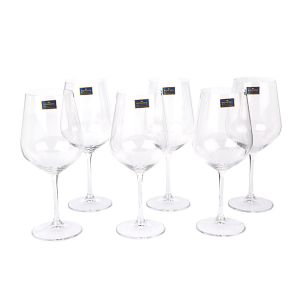 Jogo Taças Cristal 600ml 6 Peças Bohemia