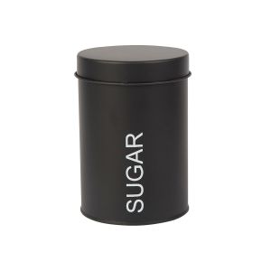 Pote Metal Slim Preto 14,5cm Casa&Ideia