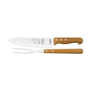 Jogo para Churrasco Dynamic 2 Peças Inox e Madeira Tramontina