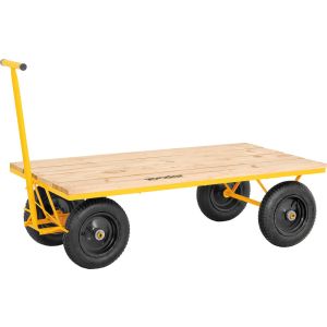 Carrinho Plataforma Vonder 600kg Madeira Amarelo