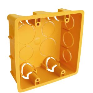Caixa de Luz Quadrada 4"x4" Amarela Vitralux