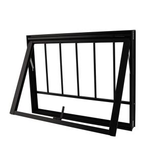 Janela Maxim-ar Alumínio CRV Black Nobre 60x60cm Preta