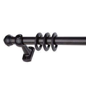 Kit para Cortina Slim Bella Arte 28mm 3m Preto Fosco