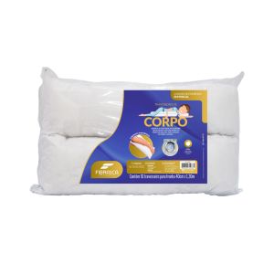 Travesseiro de Corpo 40x130cm Branco Fibrasca