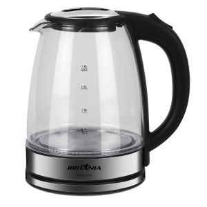Chaleira Elétrica BCH11 Glass 1,8L Preto/Prata Britânia