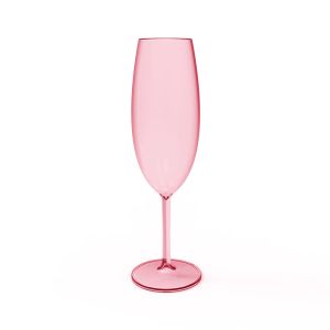 Taça de Acrílico Martiplast 280ml Champangne Rosa Quartzo