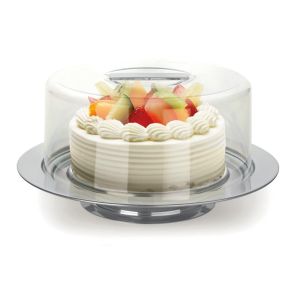 Prato para Bolo 25cm Vision Aço Inox Forma Inox