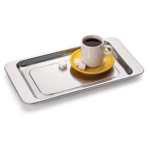 Bandeja para Café de Aço Inox 17x30 Forma