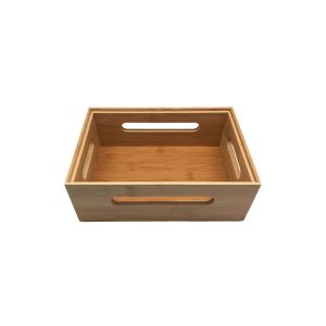 Fruteira de Mesa Empilhável Cotidiana 23,5x16x9cm Bambu Natural