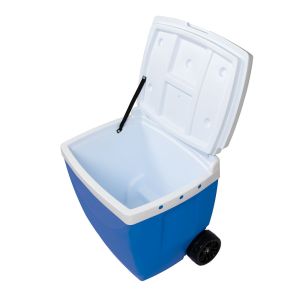 Caixa Térmica com Rodinhas Mor 42L Azul