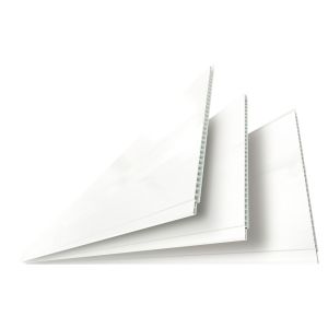Forro PVC Liso 8mmx20cmx6m Junta Seca Branco Neve Pro Forma