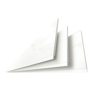 Forro PVC Liso 8mmx20cmx4m Junta Seca Branco Neve Pro Forma
