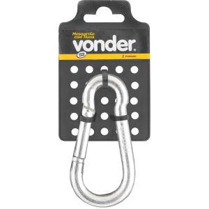 Mosquetão com Trava Vonder 8x80mm