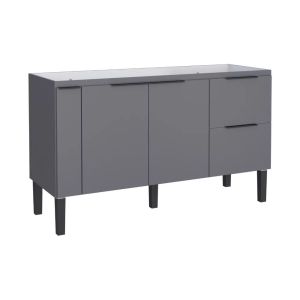Balcão de Cozinha Cisne 144cm Cinza Cozimax