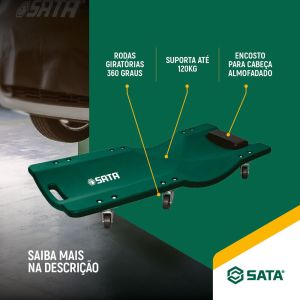 Esteira para Mecânico Verde Sata