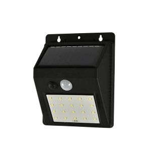 Arandela Solar LED Sunshine AS1 2W 6500K Preta Luz Branca Taschibra