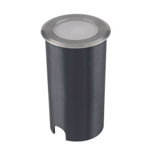 Embutido de Solo Slim LED Inox 1w 3.000k Luz Branco Quente Blumenau Iluminação