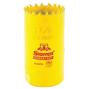 Serra Copo Starrett Fast Cut 29mm 1.1/8" Amarela