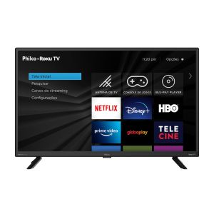 Smart TV LED 32"HD Roku PTV32G70RCH Bivolt Preto Philco