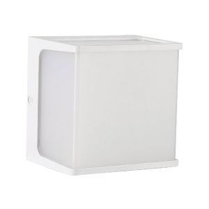 Arandela Externa LED 8W 3000K Hamsa Branco Luz Amarela Gaya