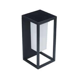Arandela Solar Kohav 2W 3000K Preta Luz Amarela Gaya