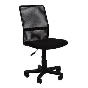Cadeira de Escritório Mesh Preto Diagonal