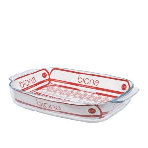 Assadeira de Vidro Retangular 3,7L Incolor Oxford