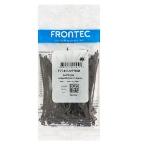 Abraçadeira Nylon 2,5x100mm Preto 50 Peças Frontec