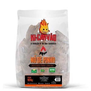 Nó de Pinho Ki-Carvão 10kg Transparente