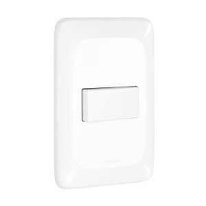 Conjunto Interruptor 1 Seção Pop 1P Branco Pial