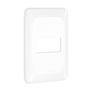Placa 4"x2" 1 Seção Pial Pop Branco c/Suporte