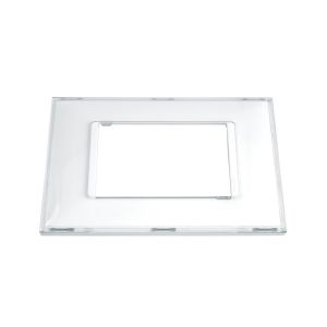 Placa 4"x2" 3 Seções Pial Plus+ Transparente