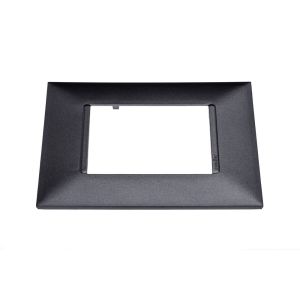 Placa 4"x2" 3 Seções Pial Plus+ Preto Onix