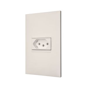 Conjunto 1 Seção Tomada Plus+ Branco Pial