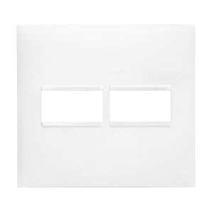 Placa Plus+ 2 Seções 4x4cm Branco Pial