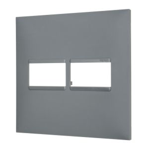 Placa Plus+ 2 Seções 4x4cm Cinza Pial