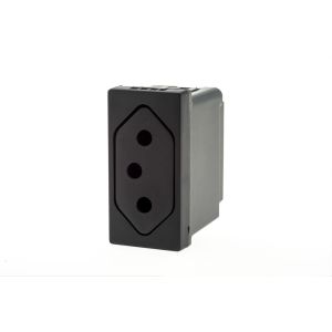 Módulo Tomada Fundo Móvel Pial Plus+ Preto