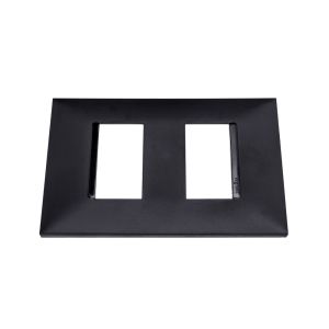 Placa Plus+ 2 Seções Preto Pial