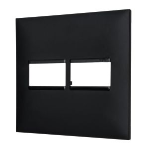 Placa Plus+ 2 Seções 4x4cm Preto Pial