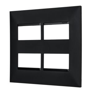 Placa Plus+ 4 Seções 4x4cm Preto Pial