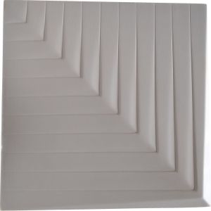 Revestimento Cimentício Suroh Parede Cemento 3D Bianco 40x40x2 Cimentíssimo