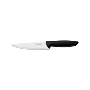 Faca Chef Plenus com Lâmina em Aço Inox e Cabo de Polipropileno Preto 7" Tramontina