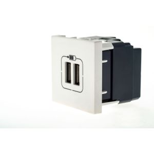 Carregador USB Pial Plus+ Branco Acetinado