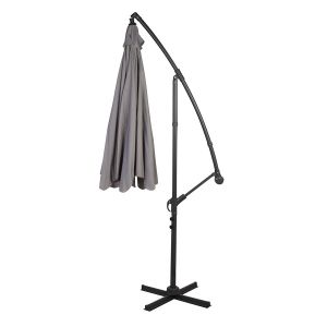 Ombrelone Alumínio 300cm Cinza Fascino