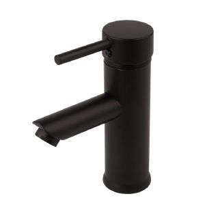 Kit Torneira Misturador para Banheiro de Mesa + Acessório Linfa Preto Fosco Addra