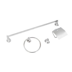 Kit Acessório Cromado 4 Peças Hidrofama