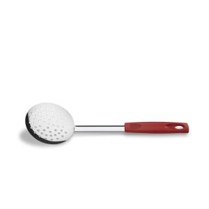 Espumadeira em aço Inox Asti 31,5cm Vermelha Brinox