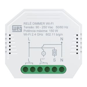Relés Dimmer Wi-fi Whome Branco Ártico Weg